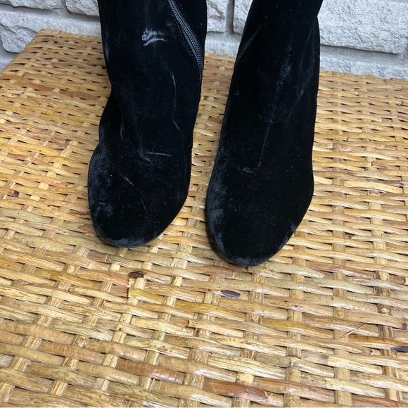 Ralph Lauren Bridgett Velvet Ankle Booties - Picture 2 of 9